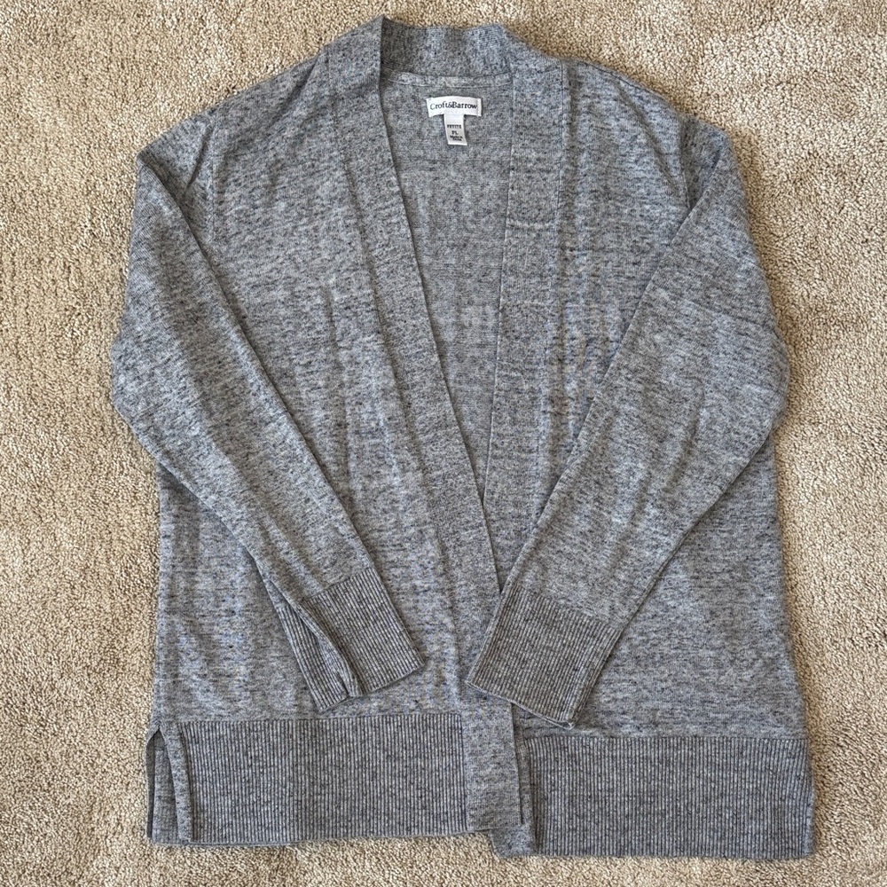 Croft & Barrow Heather Gray Women's Cardigan